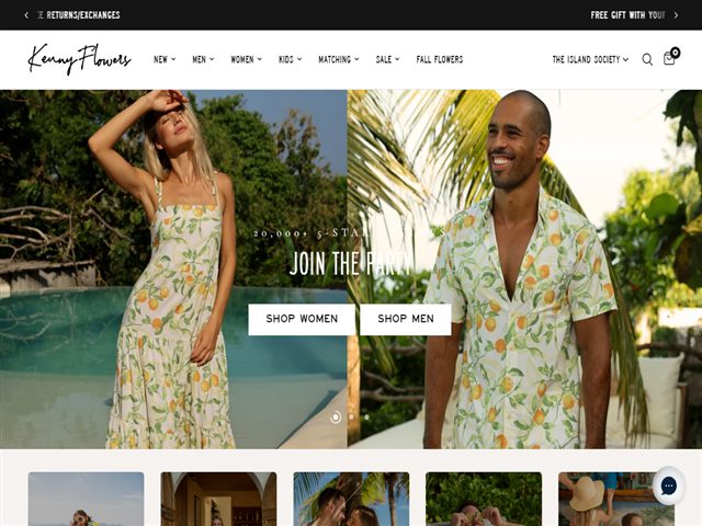 Kenny Flowers Shopify store