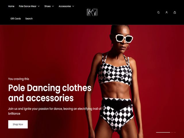 OKSA POLEWEAR Shopify store