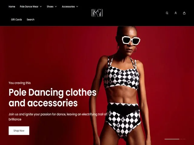 OKSA POLEWEAR Shopify store